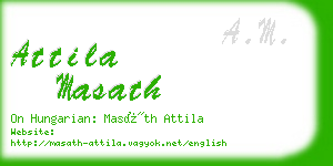 attila masath business card